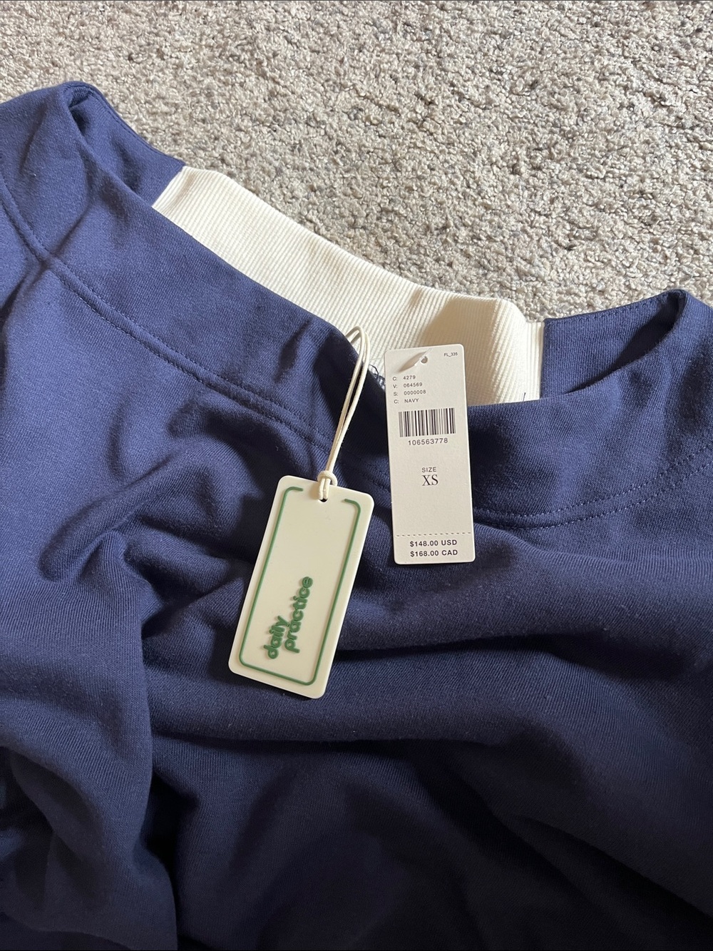 Anthropologie NWT fresh produce Navy and White Striped Maxi Skirt - Picture 3 of 6